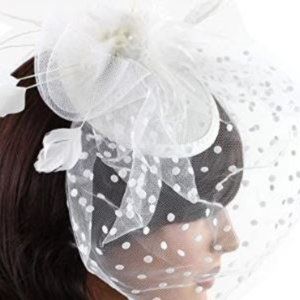 New Tea Time Fascinator Hair Clip Hat with Flowers
